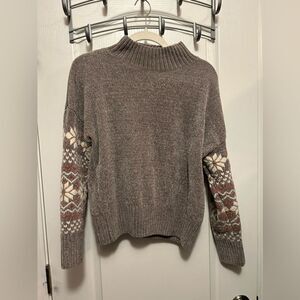Christian Siriano New York Chunky Chenille Snowflake Sweater Size Medium